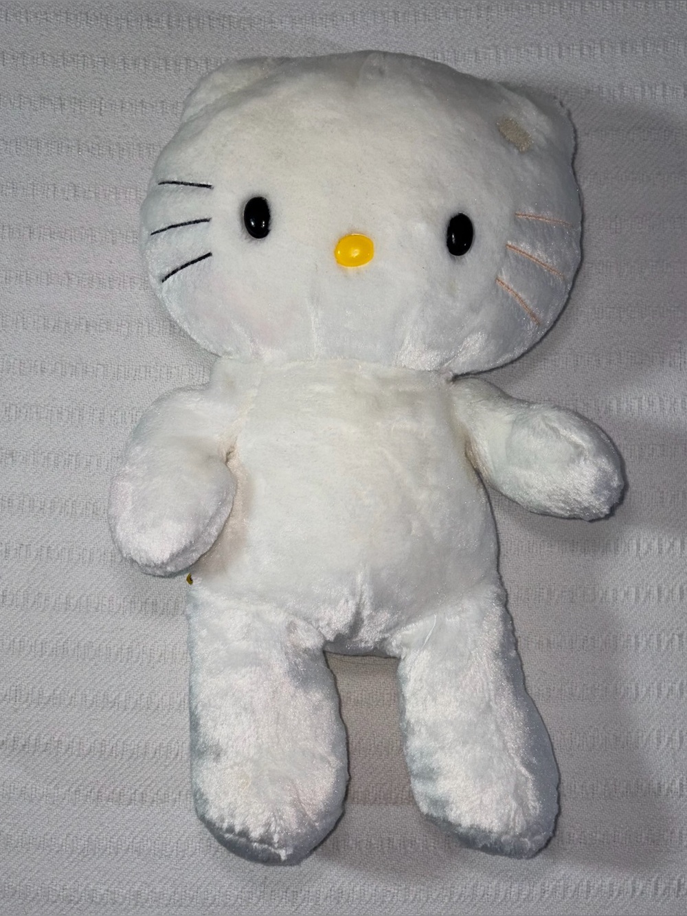 Build A Bear Hello Kitty Sanrio Plush White Stuffed Yellow Nose No Bow 17"